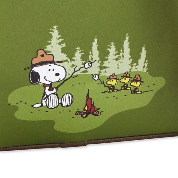 Loungefly Peanuts Snoopy Beagle Scouts Mini Green Backpack New Sealed - Picture 12 of 15